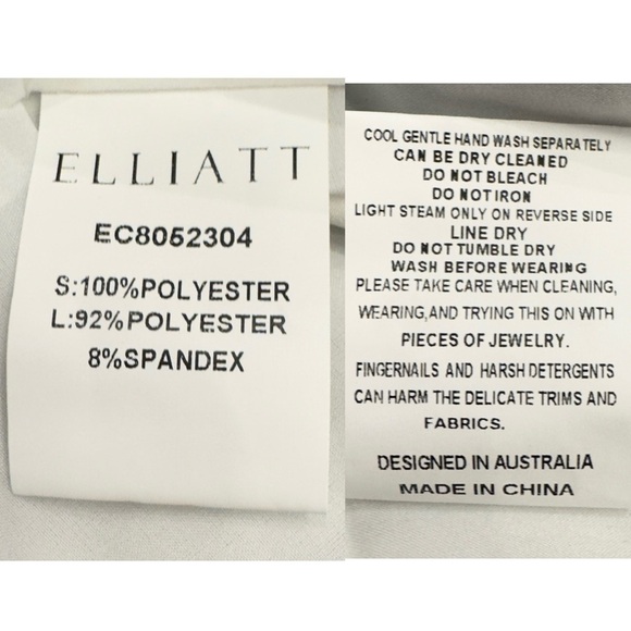 Elliatt Tory One-Shoulder Shift Asymmetrical Hi Low Palm Floral Print Midi Dress - Picture 12 of 12